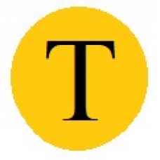 Бусины с буквами золотистые T